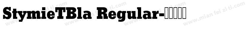 StymieTBla Regular字体转换